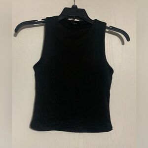 21 Saints Black Cropped Tank Top